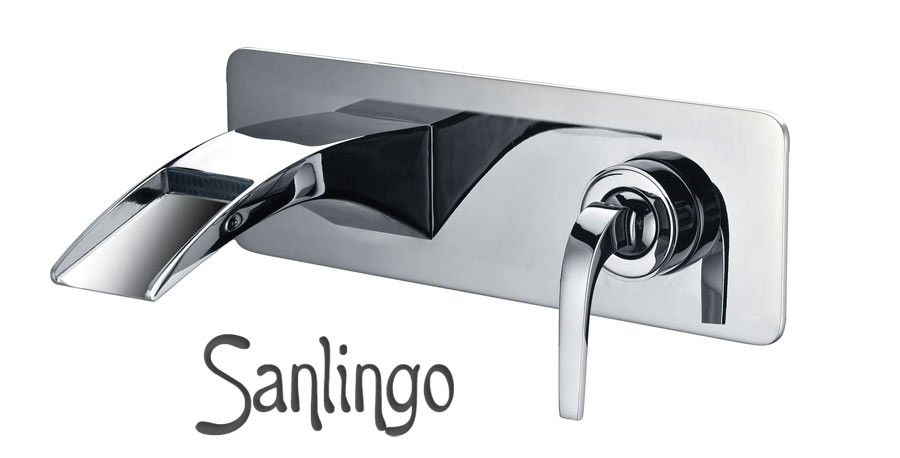 {Badewannen armaturen unterputz
53} Waschbecken Unterputz Armatur Wandmontage Wasserfall Sanlingo ... | {Badewannen armaturen unterputz
53}