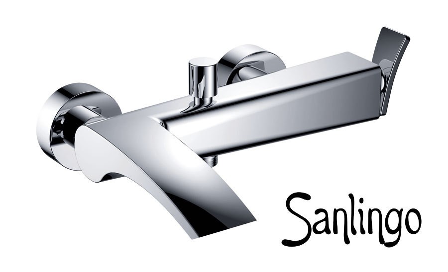 Modern Design Einhebel Armatur für Bad oder Küche Chrom Sanlingo JARO